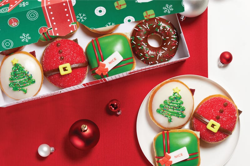 Krispy Kreme debuts festive doughnuts for the holidays