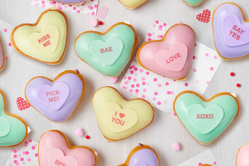 Krispy Kreme heart dougnuts