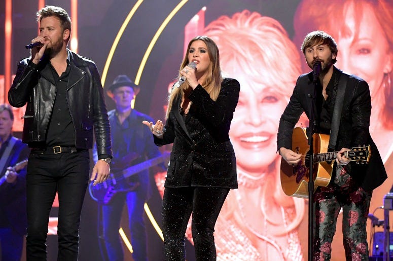 Charles Kelley, Hillary Scott and Dave Haywood of Lady Antebellum