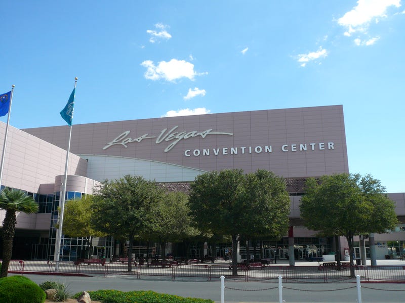 The exterior of the Las Vegas Convention Center