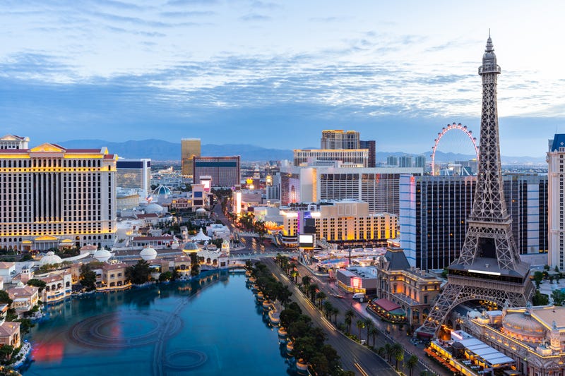 A view of the Las Vegas Strip