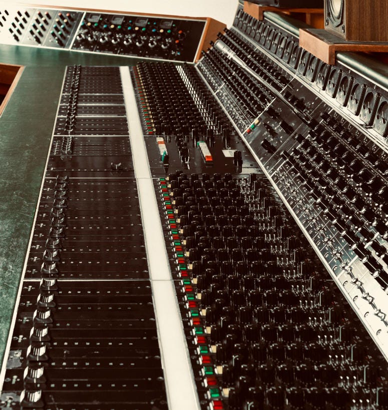 Helios recording desk used to record Led Zeppelin's "Stairway to Heaven"