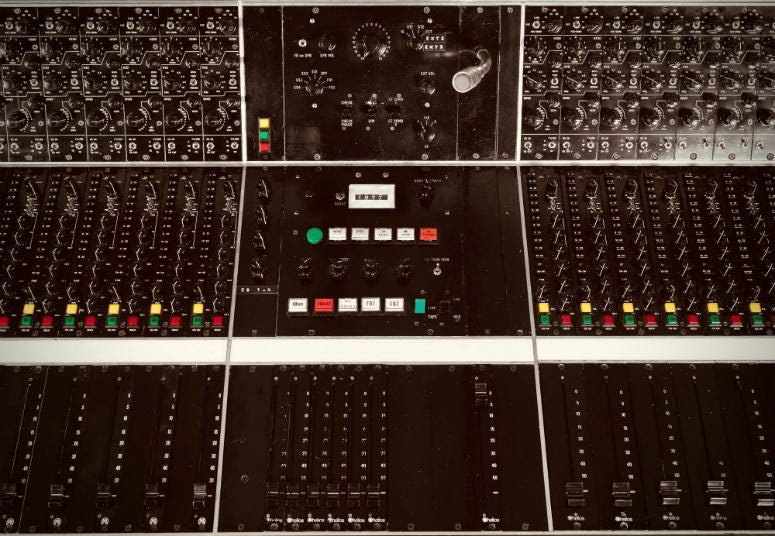 Helios recording desk used to record Led Zeppelin's "Stairway to Heaven"