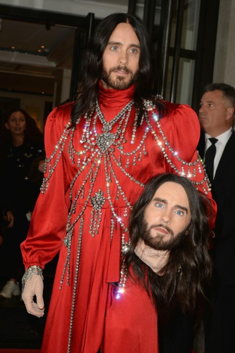 Jared Leto Carried His Own Head at the Met Gala