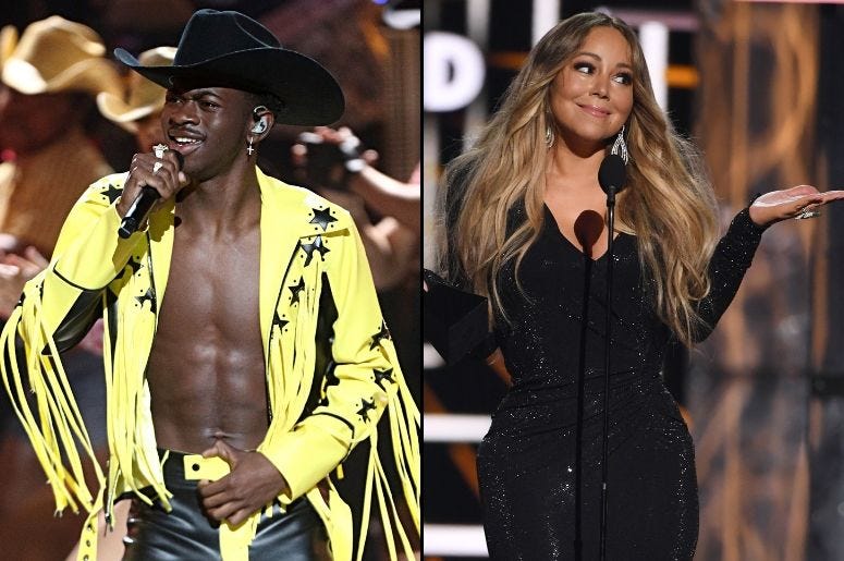 Lil Nas X and Mariah Carey