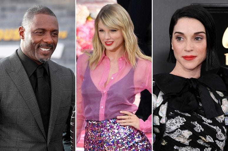 Idris Elba and St. Vincent are both a part of 'Lover.'