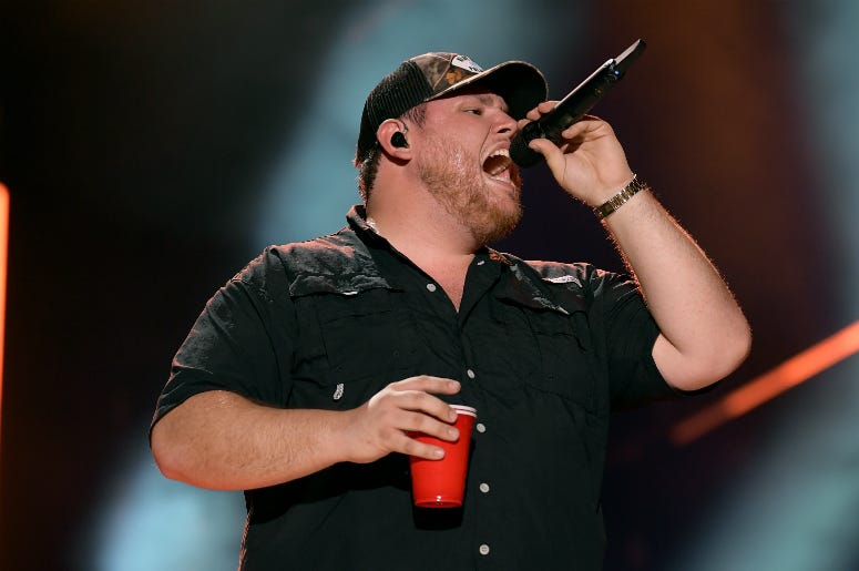 Luke Combs performs on stage during day 3 of the 2019 CMA Music Festival