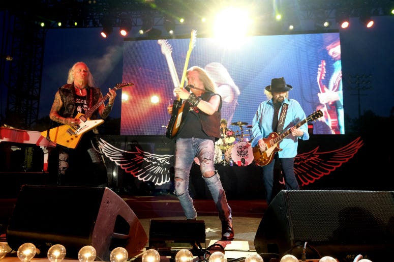 Lynyrd Skynyrd performs onstage during the 2019 Stagecoach Festival