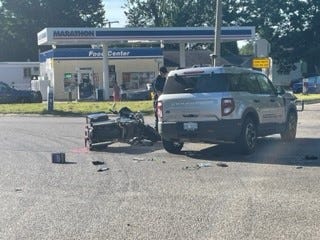Motorcycle crash