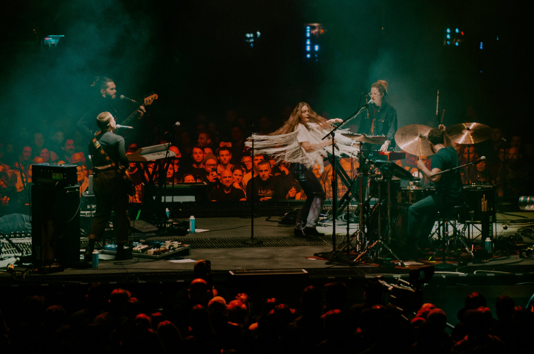 Maggie Rogers performs at the Delta tour in Philadelphia, PA