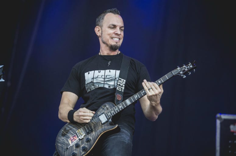 Mark Tremonti performs during the Wacken Open Air festival.
