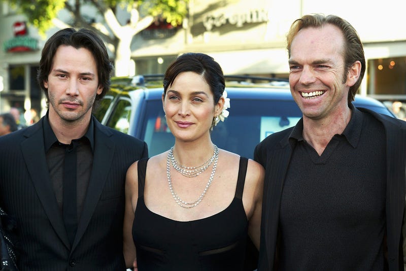 Cast at the premiere of "The Matrix Reloaded"