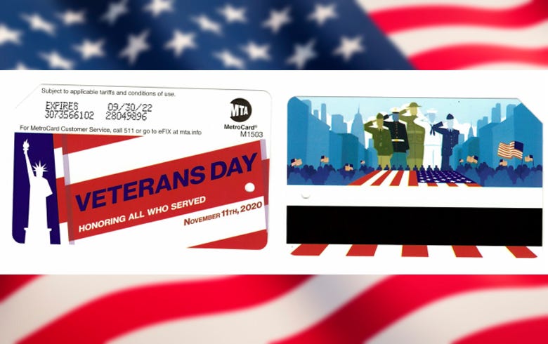 MTA Veterans Day MetroCards