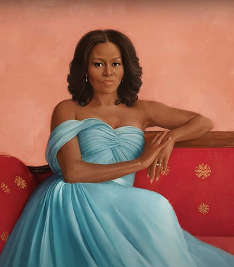Former first lady Michelle Obama's White House portrait