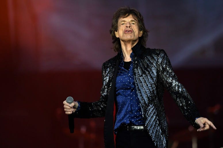 Mick Jagger of The Rolling Stones performs live on stage on the opening night of the european leg of their No Filter tour