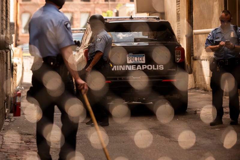 Minneapolis Police Department Officers and Vehicle