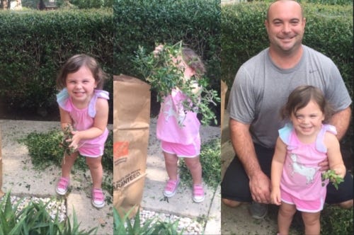 Natalie's family yard work 1Thing