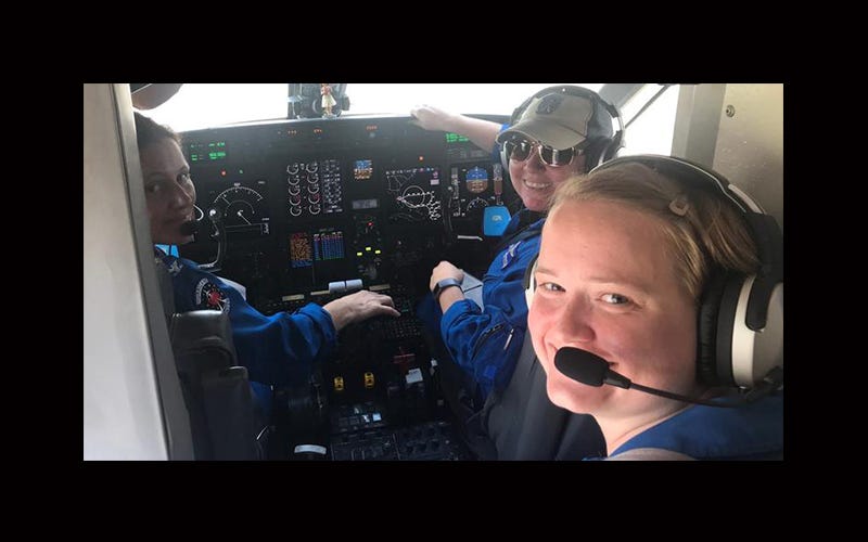 All-female crew crew tracks Dorian for NOAA