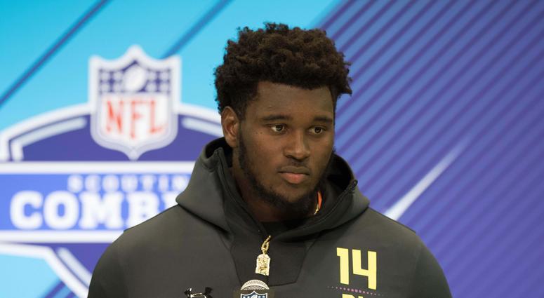 Kendrick Norton at the NFL Combine.