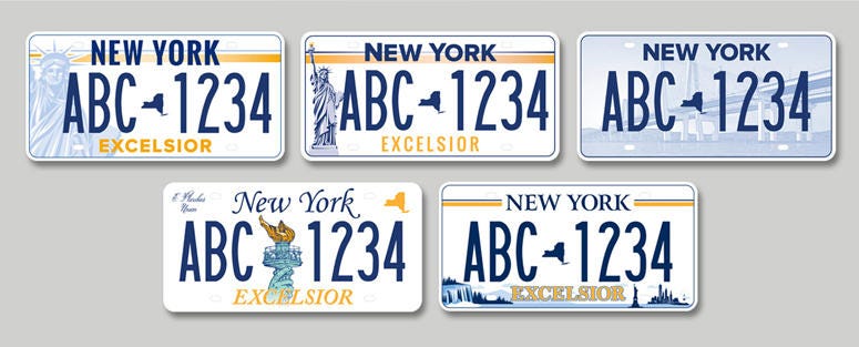 New York license plate designs