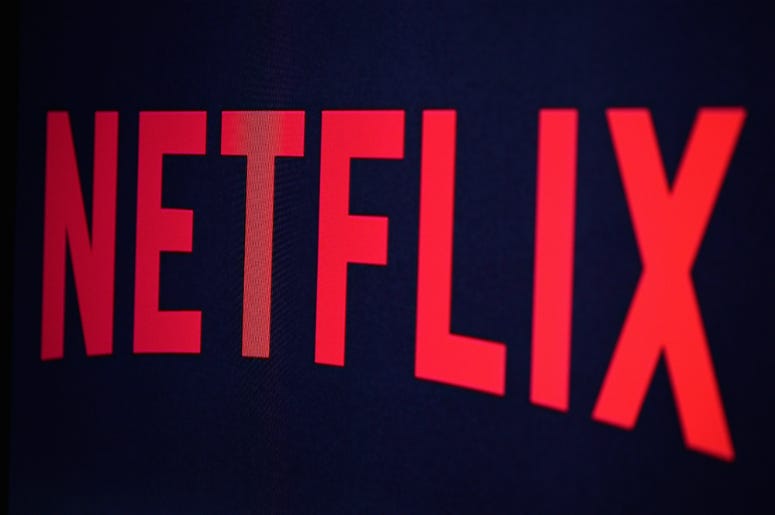 In this photo illustration the Netflix logo is seen on September 19, 2014 in Paris, France