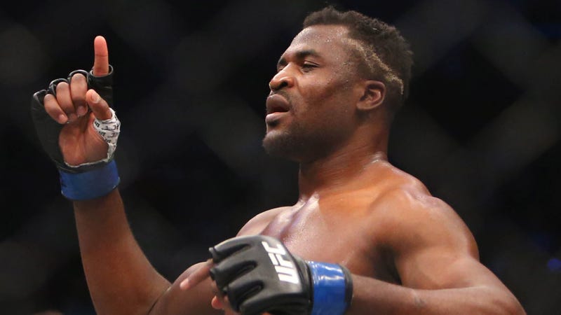 Francis Ngannou after KO