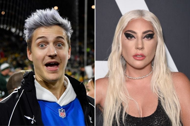Ninja and Lady Gaga