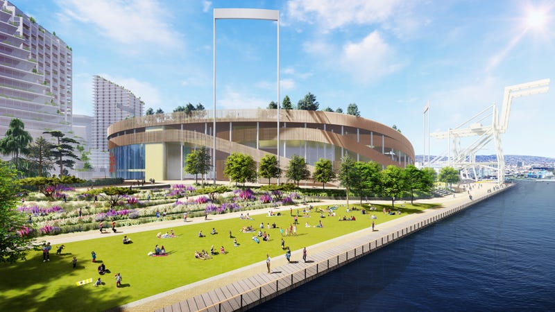 The project includes 3,000 units of housing, 400 hotel rooms and a 50,000 square foot indoor performance venue.