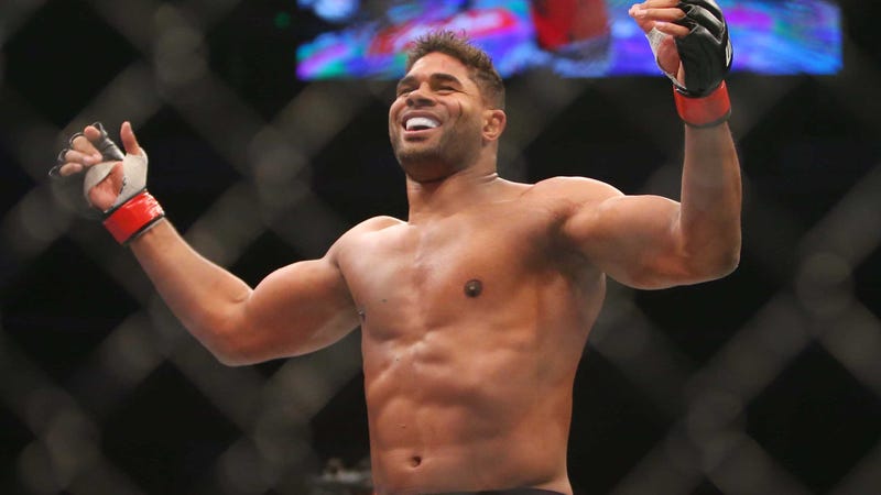Alistair Overeem celebrates after defeating Sergei Pavlovich during UFC Fight Night 141.