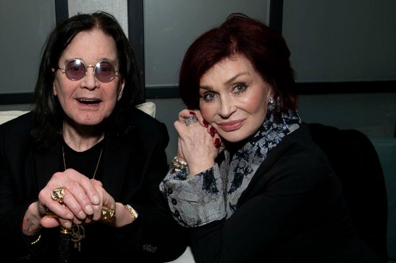 Ozzy Osbourne and Sharon Osbourne attend the after party for the special screening of Momentum Pictures' 'A Million Little Pieces' on December 04, 2019