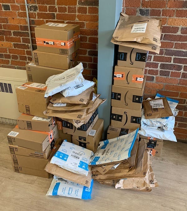 Packages Arriving At One Wish Project!