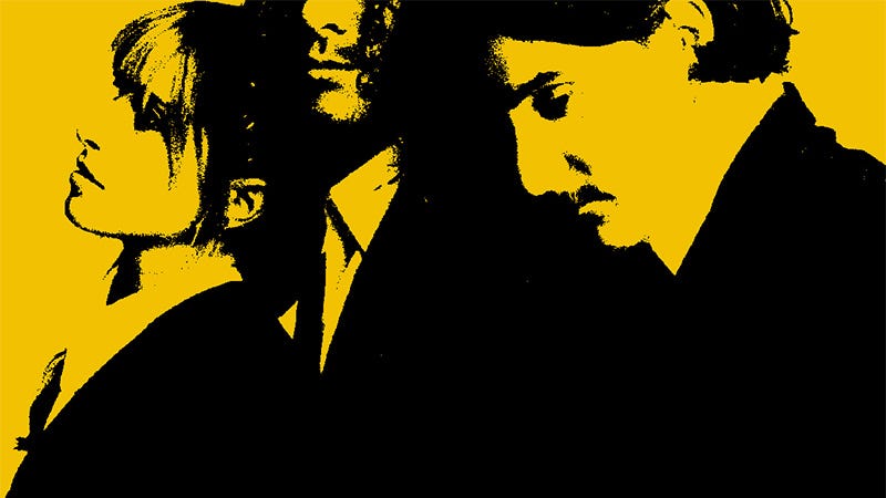 Paramore band members in black and yellow