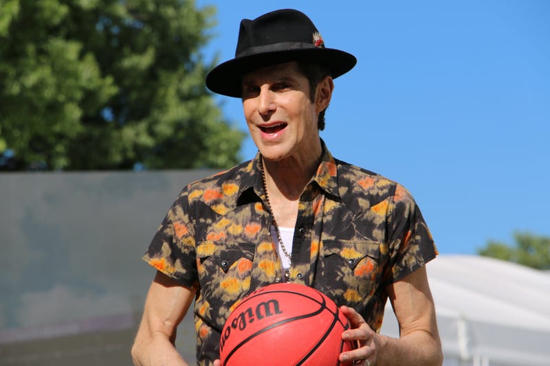 Perry Farrell backstage at Lolla