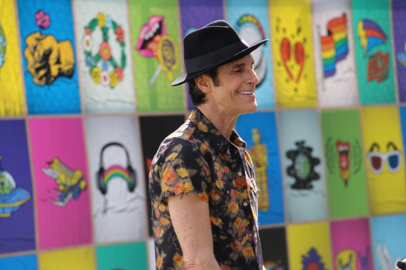 Perry Farrell backstage at Lolla