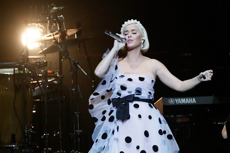 Katy Perry performs at the David Lynch Foundation's "Silence the Violence" benefit