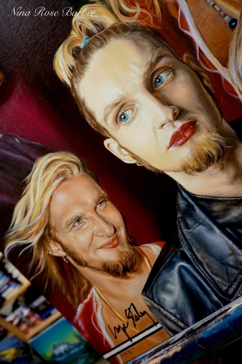 Layne Staley oil painting
