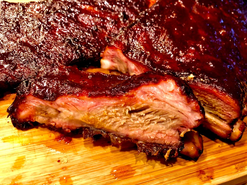 Peanut Butter Whiskey Smoked Ribs