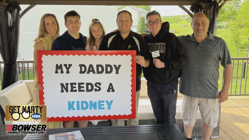 (Left to right) Jackie, R.J., Daniella, Ryan, and (far right) Chet Neve with Marty Griffin.