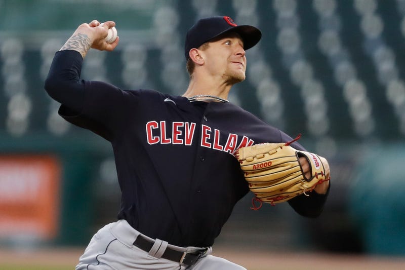 Cleveland Indians pitcher Zach Plesac