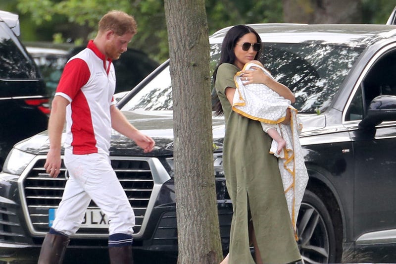 Prince Harry, Meghan Markle, and baby Archie out for a polo tournament