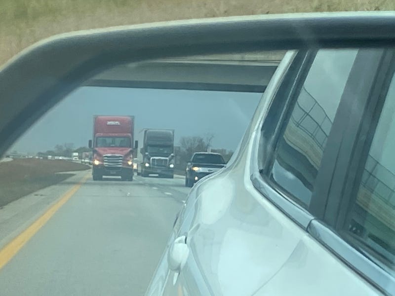 Trucks on a highway in America's heartland