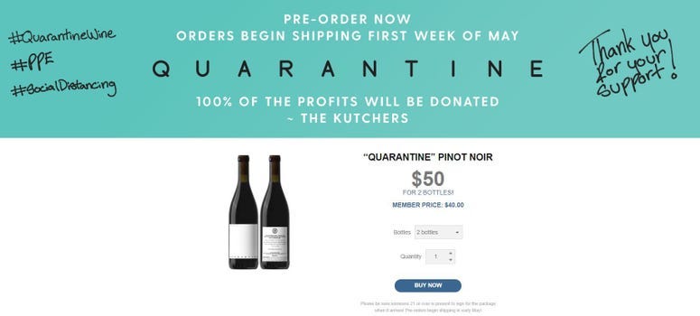 Quarantine wine.