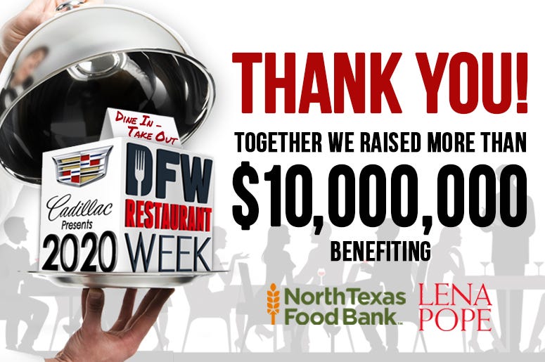 2020 DFW Restaurant Week Thank You!