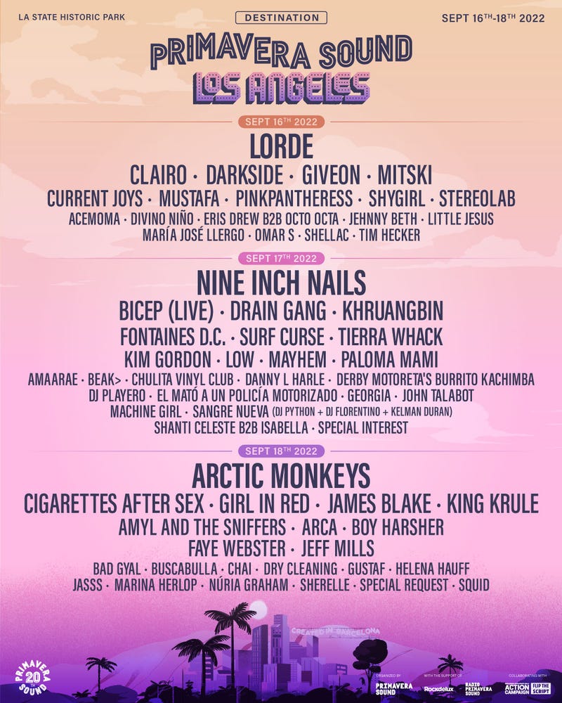 Primavera Sound LA 2022 lineup