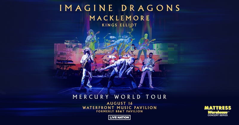 Imagine Dragons, Macklemore, and Kings Elliot at Waterfront Music Pavilion on August 16