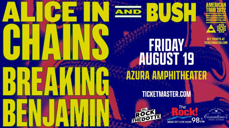 Alice in Chains and Breaking Benjamin with special guest Bush