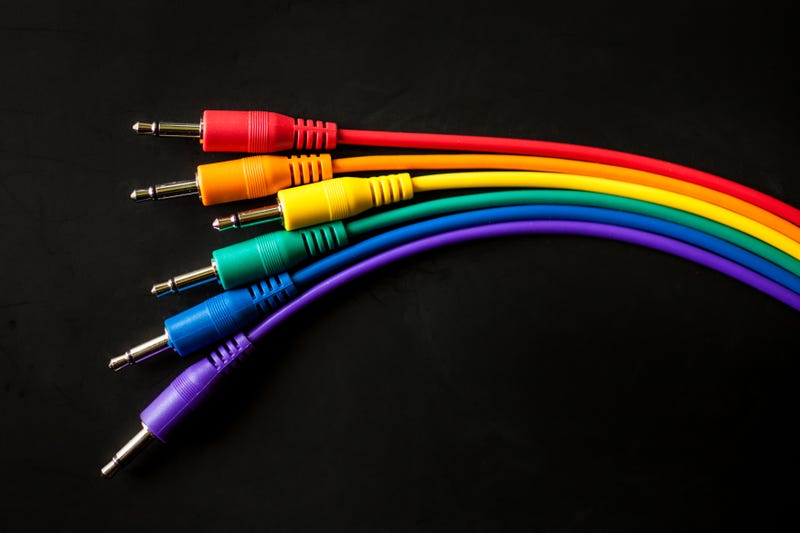 rainbow headphone jacks