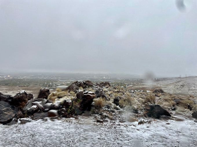A rainy Monday in Reno, Nevada