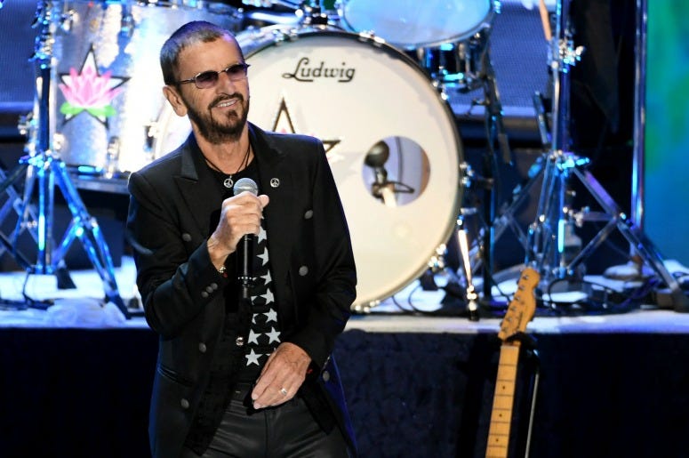 Ringo Starr performs during the Ringo Starr and his All Starr Band concert