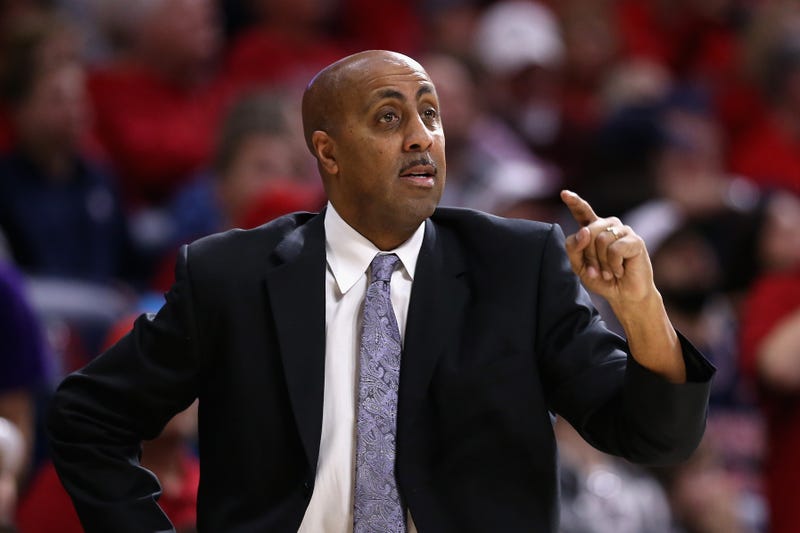 JANUARY 29: Head coach Lorenzo Romar of the Washington Huskies reacts during the first half of the college basketball game against the Arizona Wildcats at McKale Center on January 29, 2017 in Tucson, Arizona. (Photo by Christian Petersen/Getty Images)